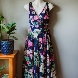 Belle Poque Floral Vintage Party Dress